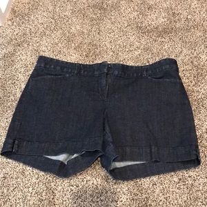 Jean shorts. The Limited tailored short